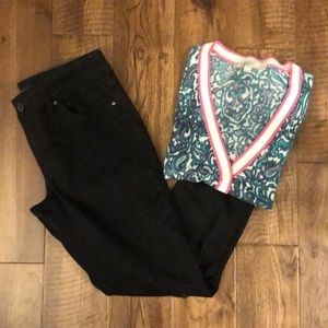 Black Destructed Skinny Jeans